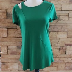 I•N•C International Concepts cutout shoulder T